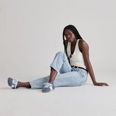 SHYLA SNEAKERS BLUE SUEDE