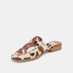 BRADLY FLATS COCOA TAURUS CALF HAIR