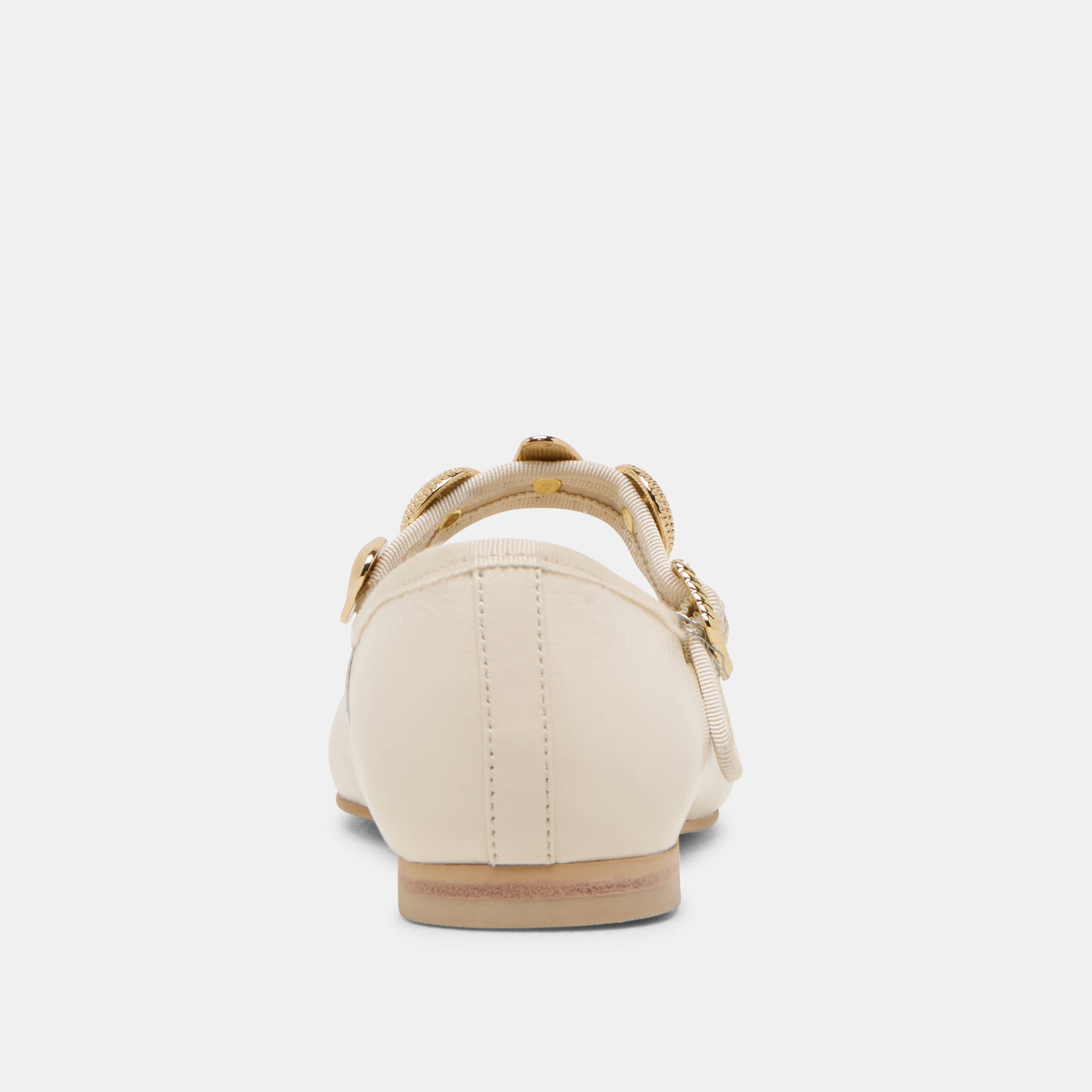 RELAN WIDE BALLET FLATS OFF WHITE LEATHER