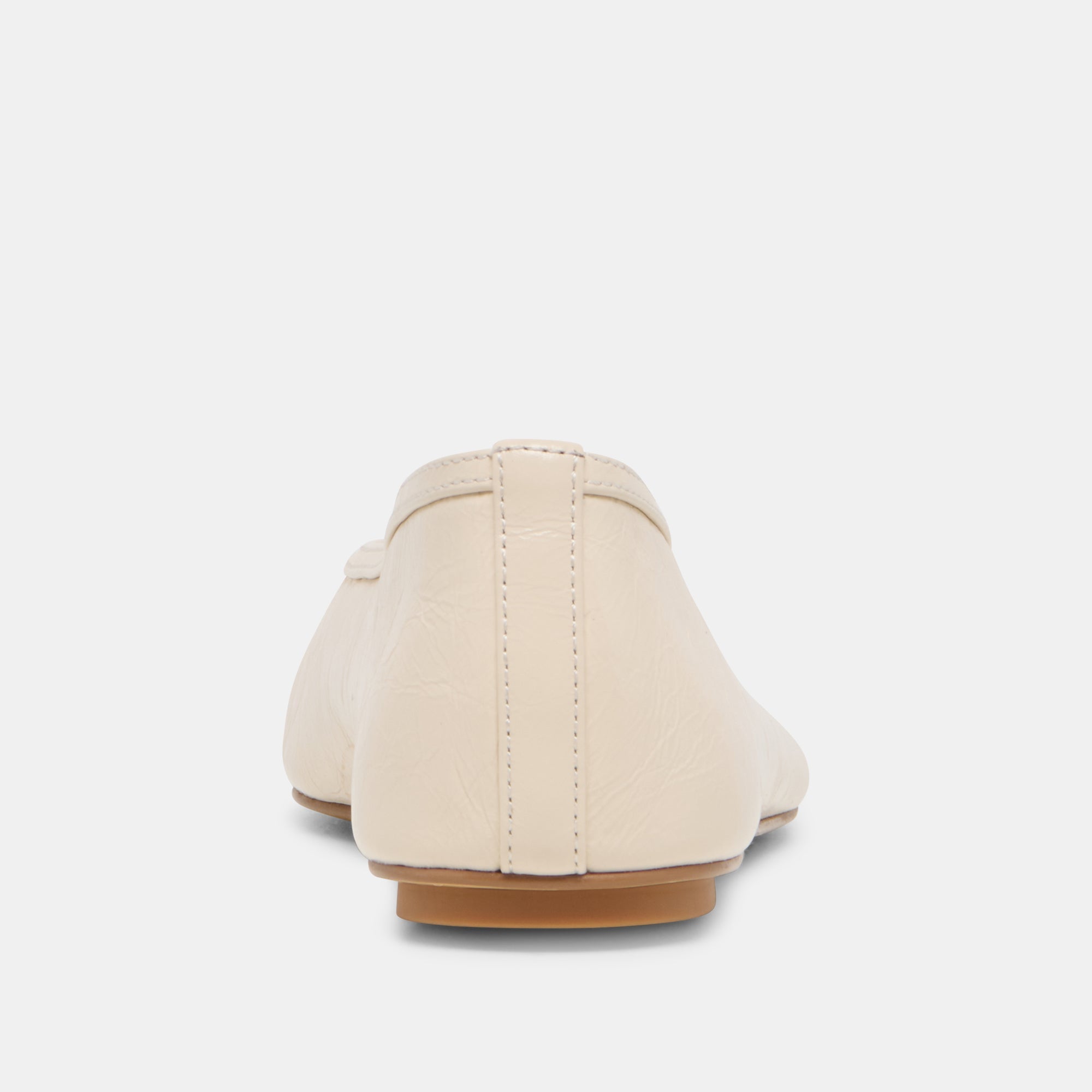 CARET BALLET FLATS BONE LEATHER
