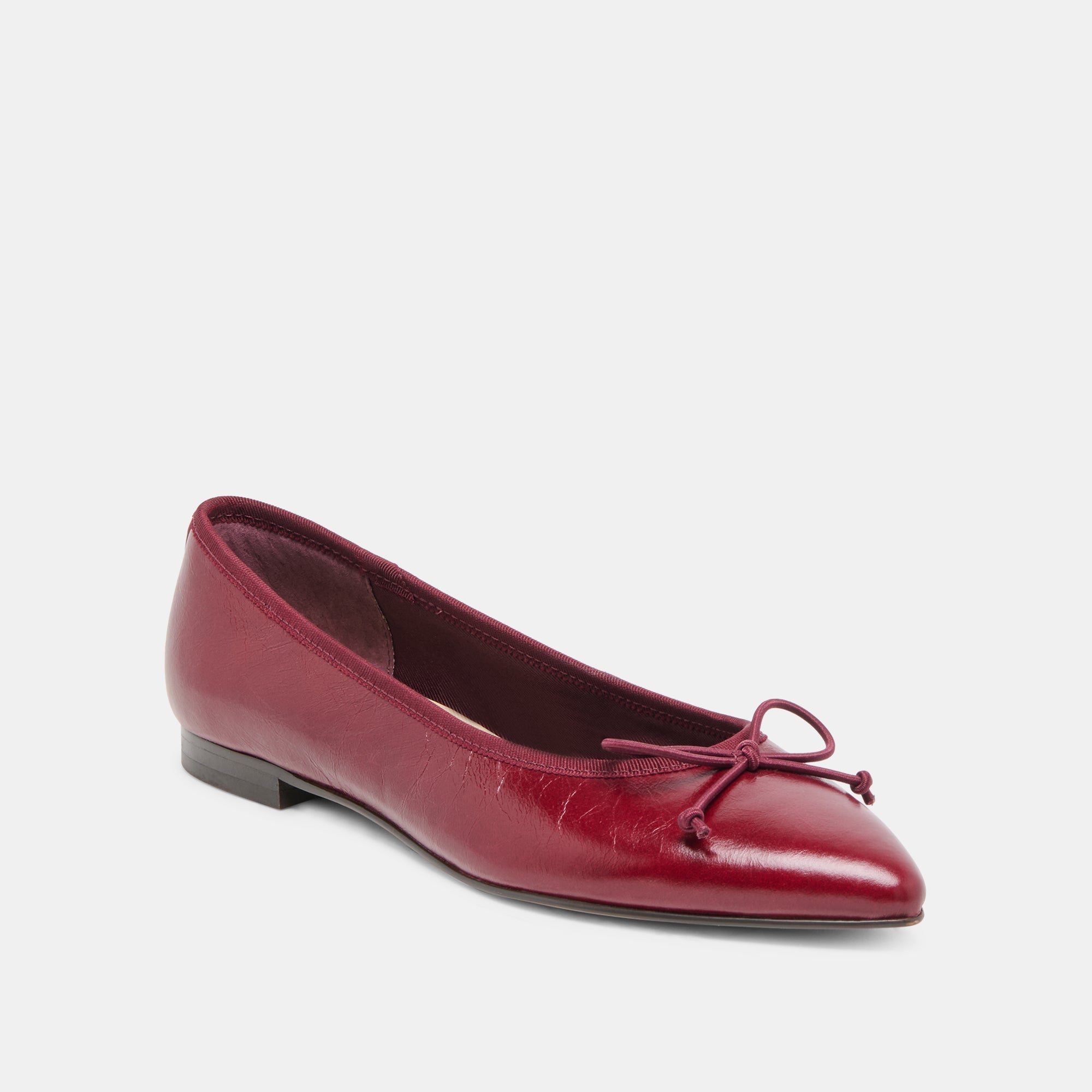 CELIO BALLET FLATS GARNET LEATHER