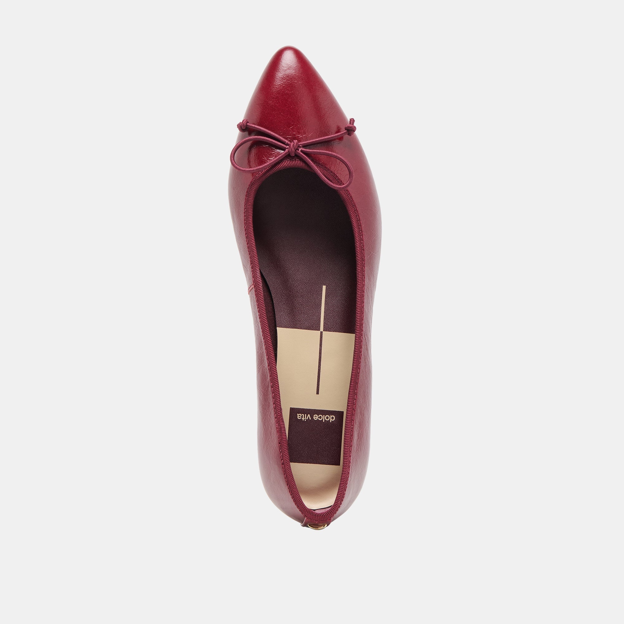 CELIO BALLET FLATS GARNET LEATHER
