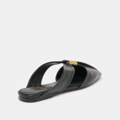 FRANEY FLATS BLACK LEATHER