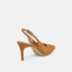 ELASI HEELS BROWN NUBUCK