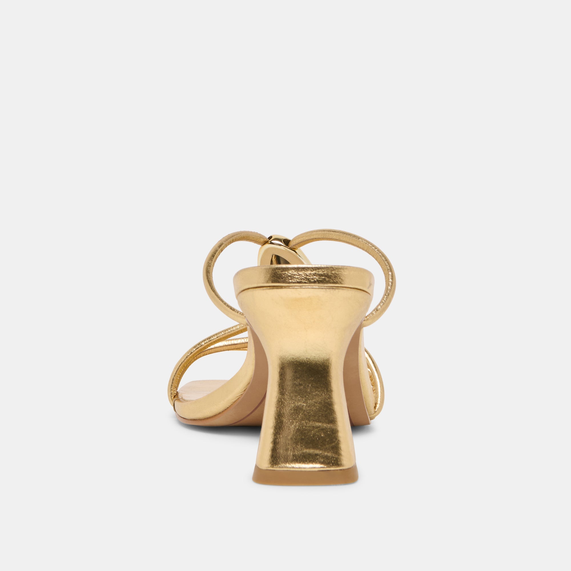 ALAYNA HEELS GOLD LEATHER