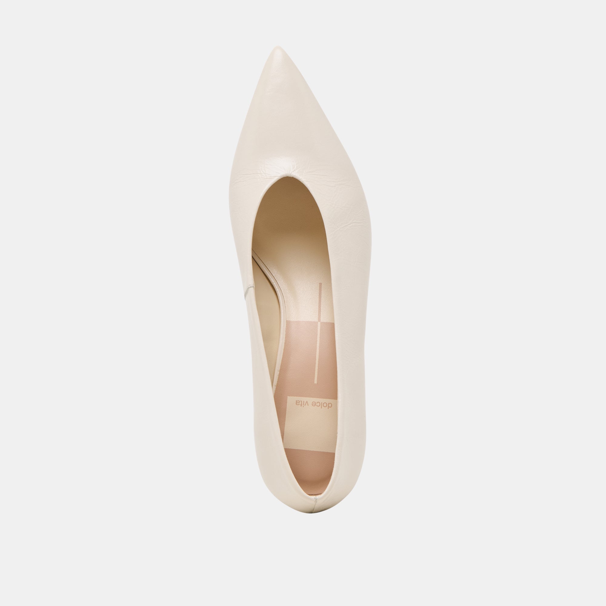 ALWYN HEELS BONE CRINKLE PATENT