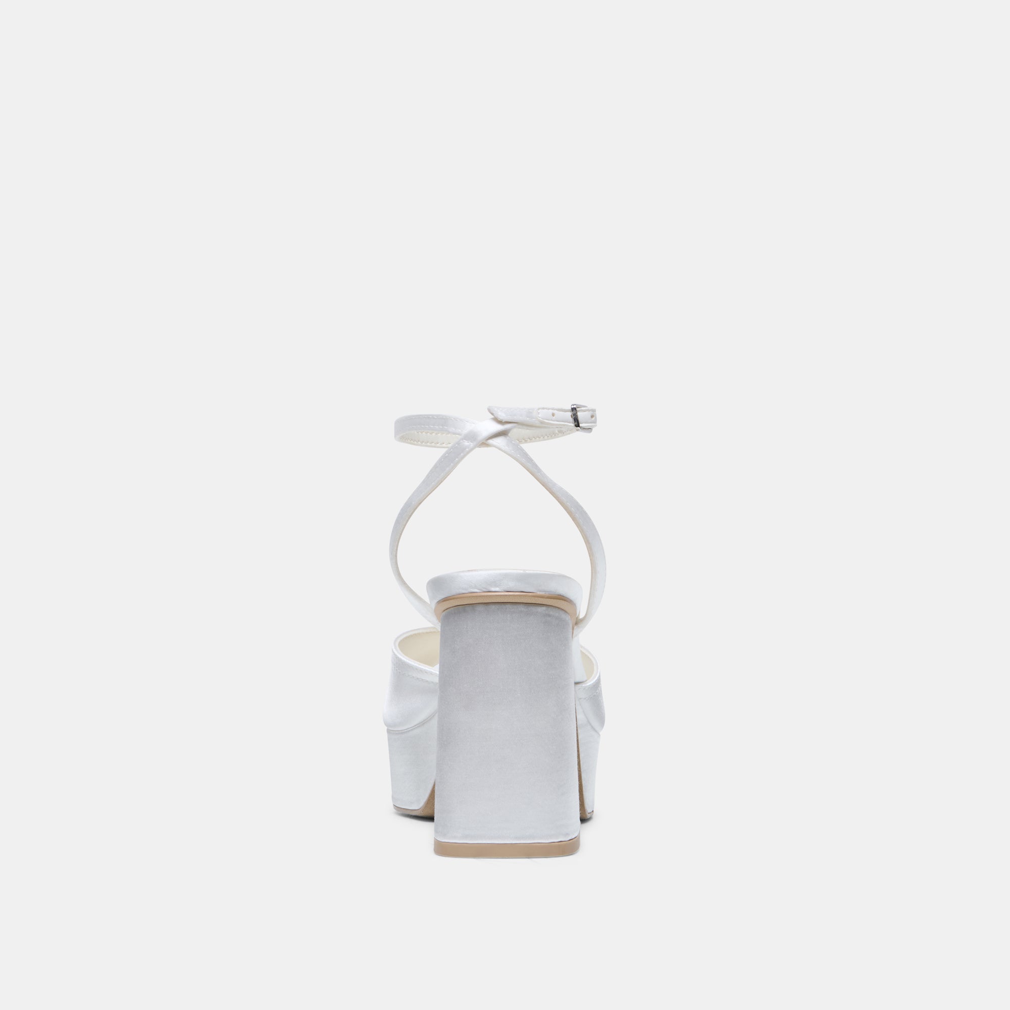 BRYLA HEELS WHITE SATIN