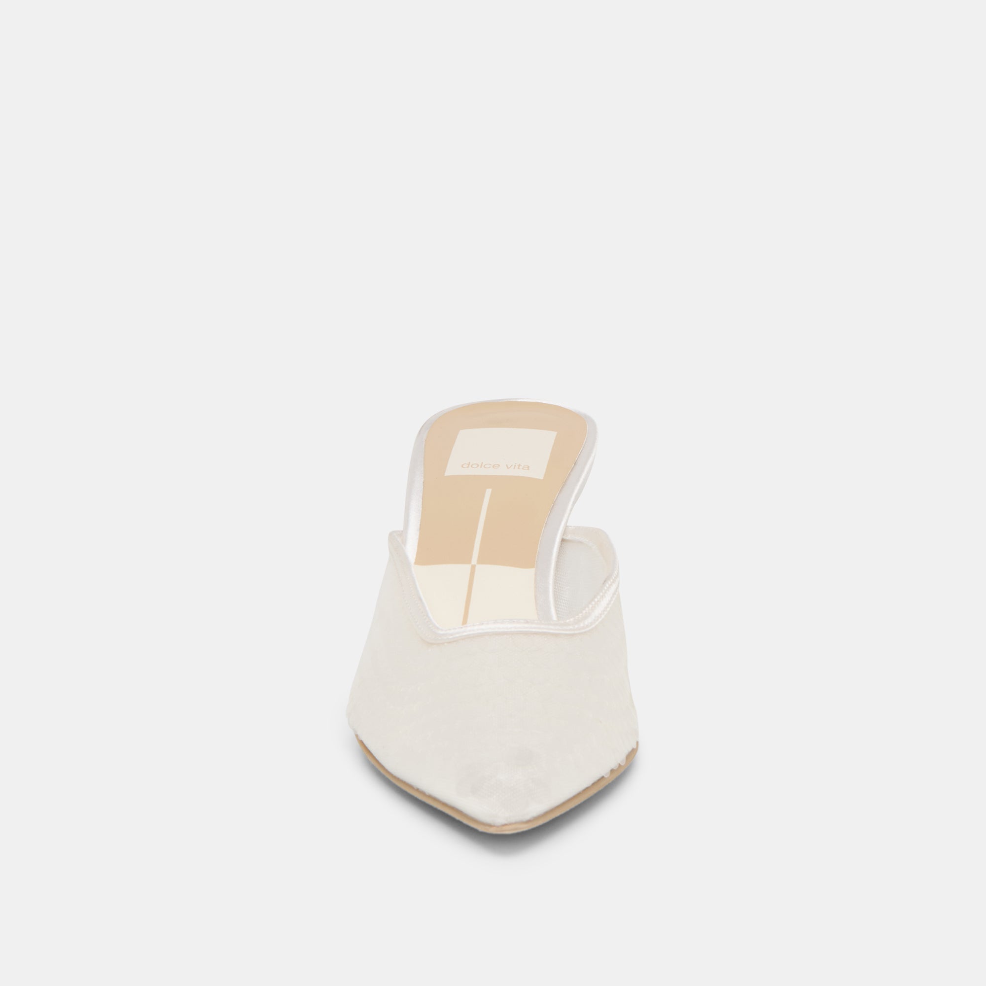 CLEO SEQUIN HEELS IVORY SEQUIN
