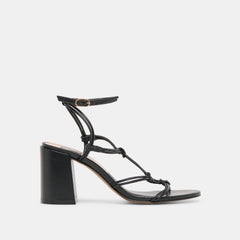 FIZZY HEELS BLACK LEATHER