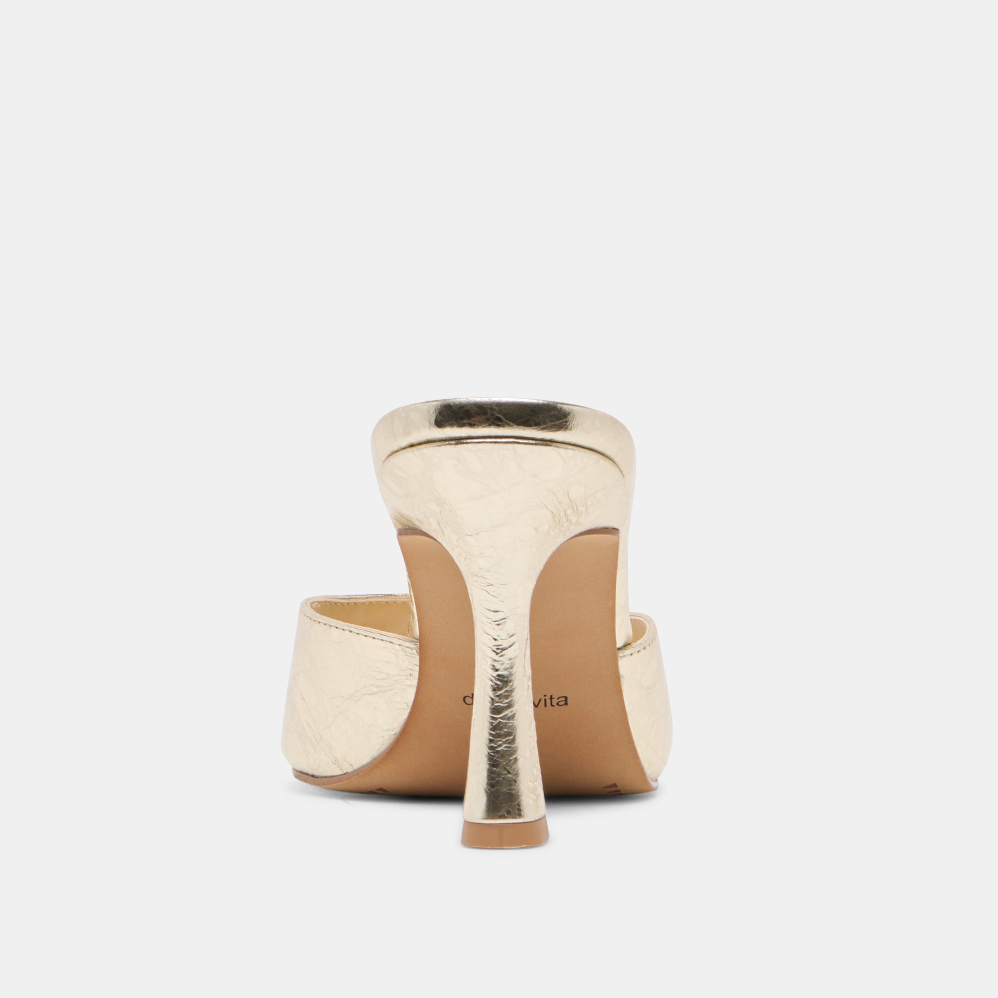 ROSHA HEELS PLATINUM DISTRESSED LEATHER