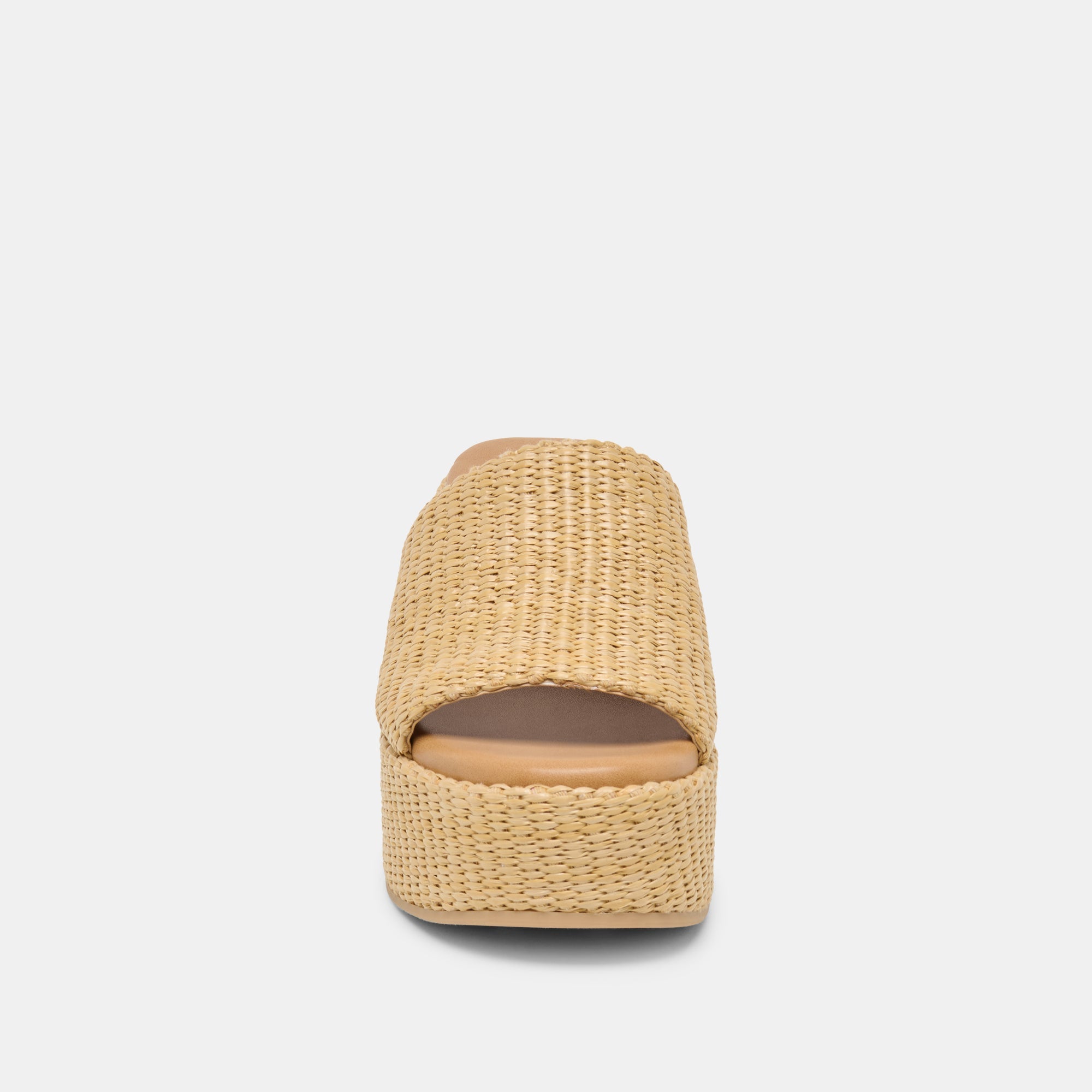 JOCLYN WIDE WEDGES LT NATURAL RAFFIA