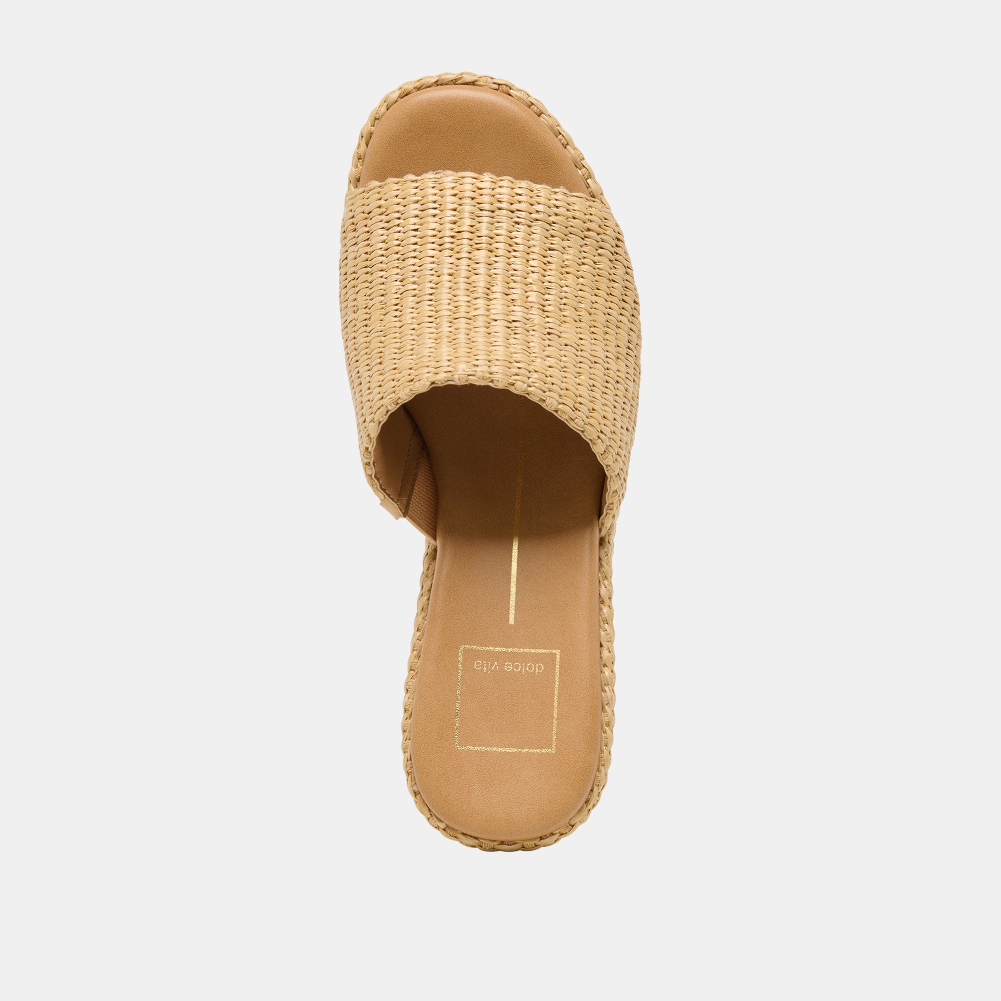 JOCLYN WIDE WEDGES LT NATURAL RAFFIA