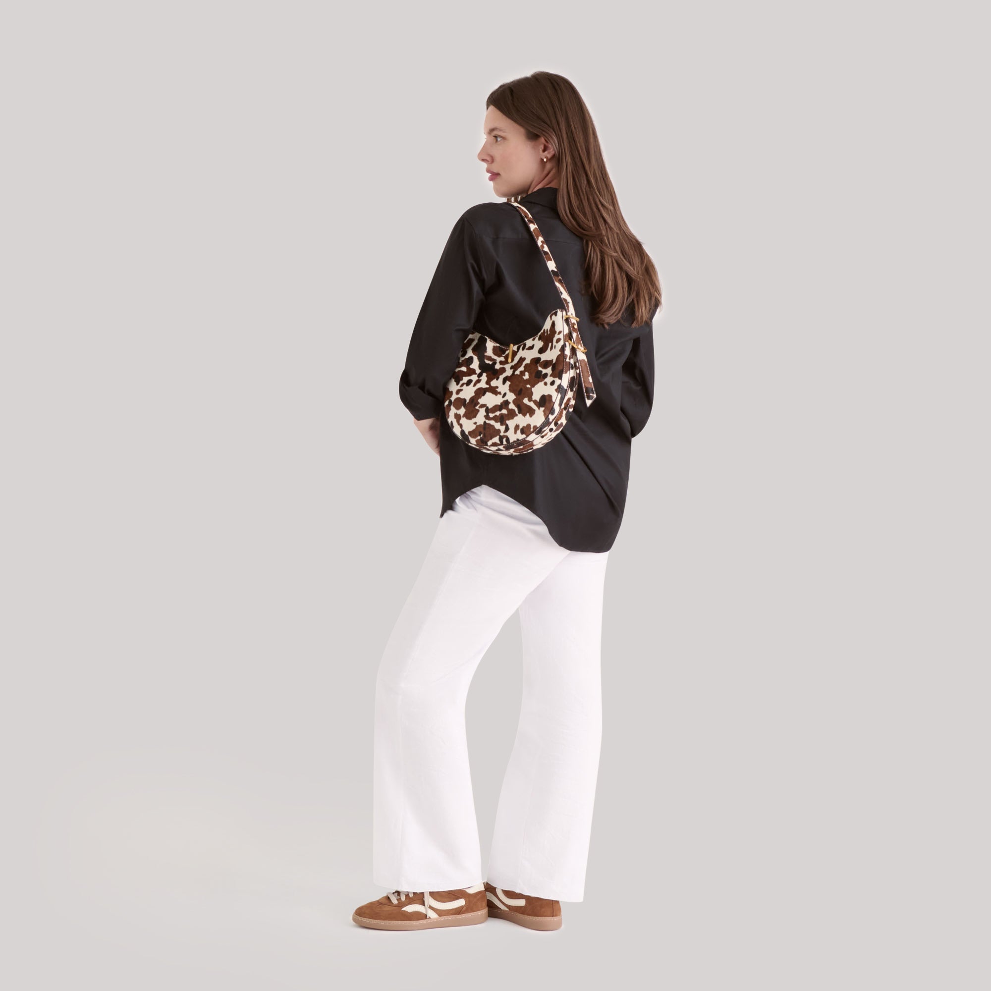 BREE SHOULDER BAG COCOA CALF HAIR