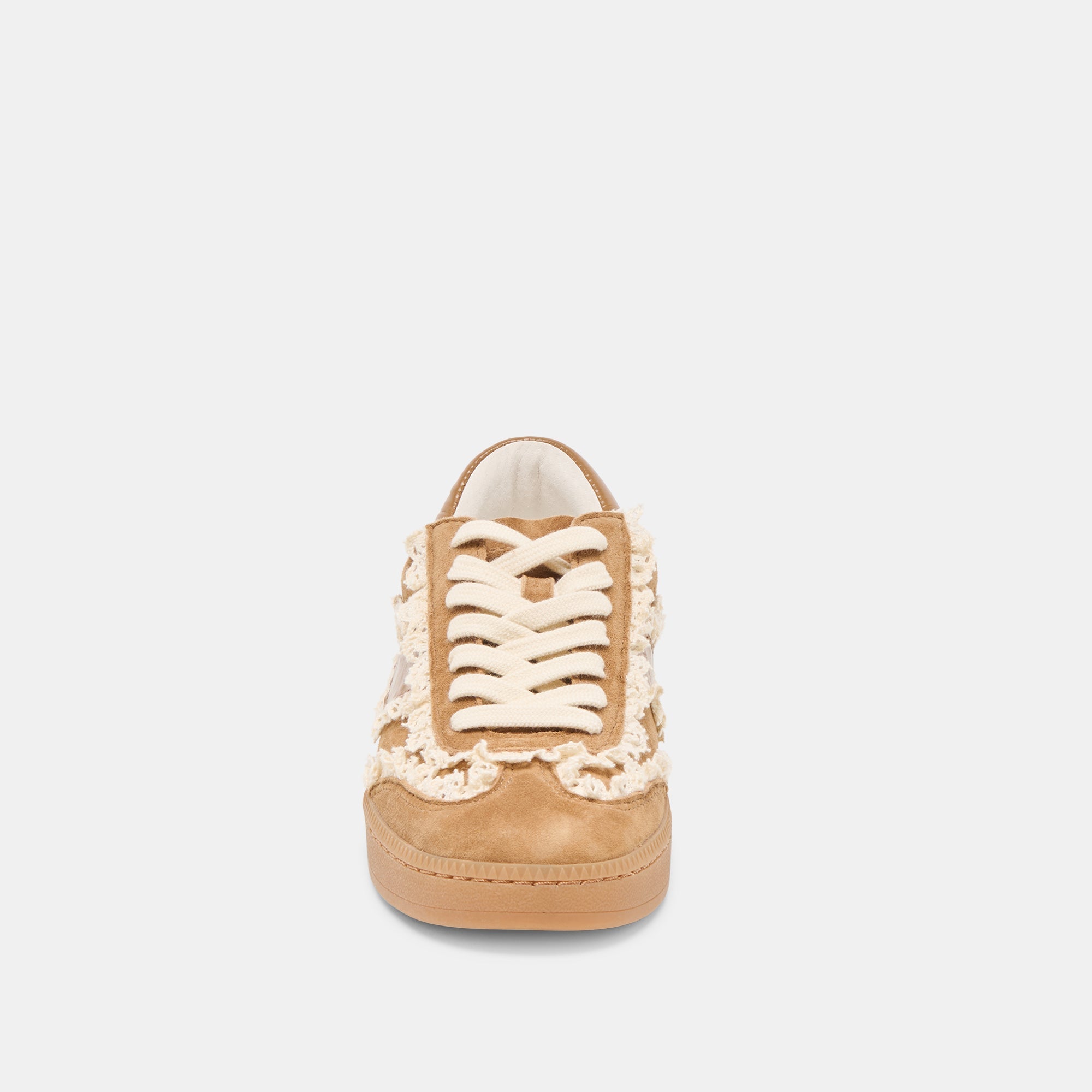 NOTICE LACE SNEAKERS LT BROWN SUEDE