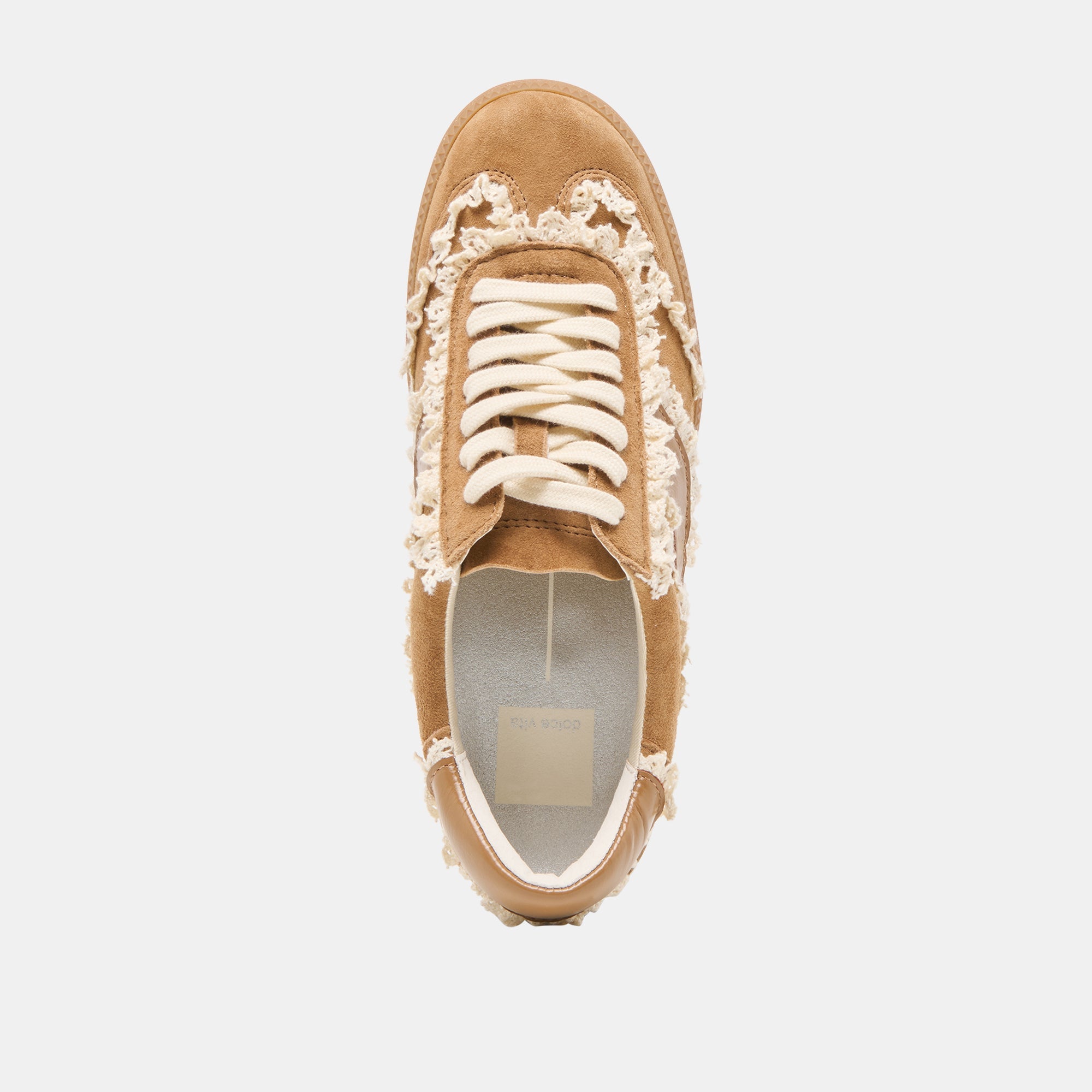 NOTICE LACE SNEAKERS LT BROWN SUEDE
