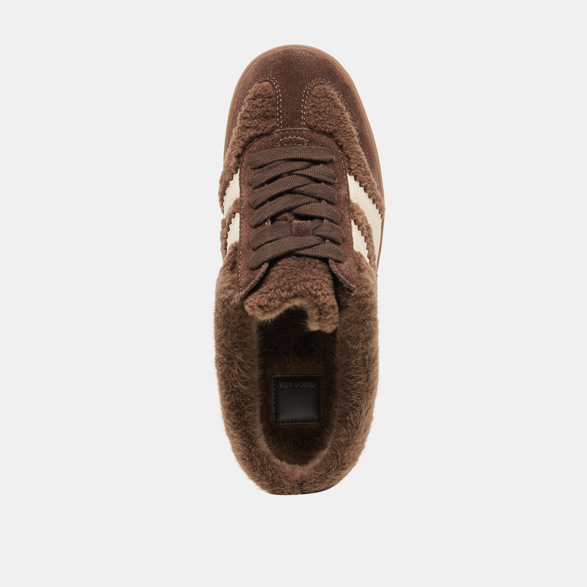 MERIT SLIDE PLUSH SNEAKERS DK BROWN PLUSH